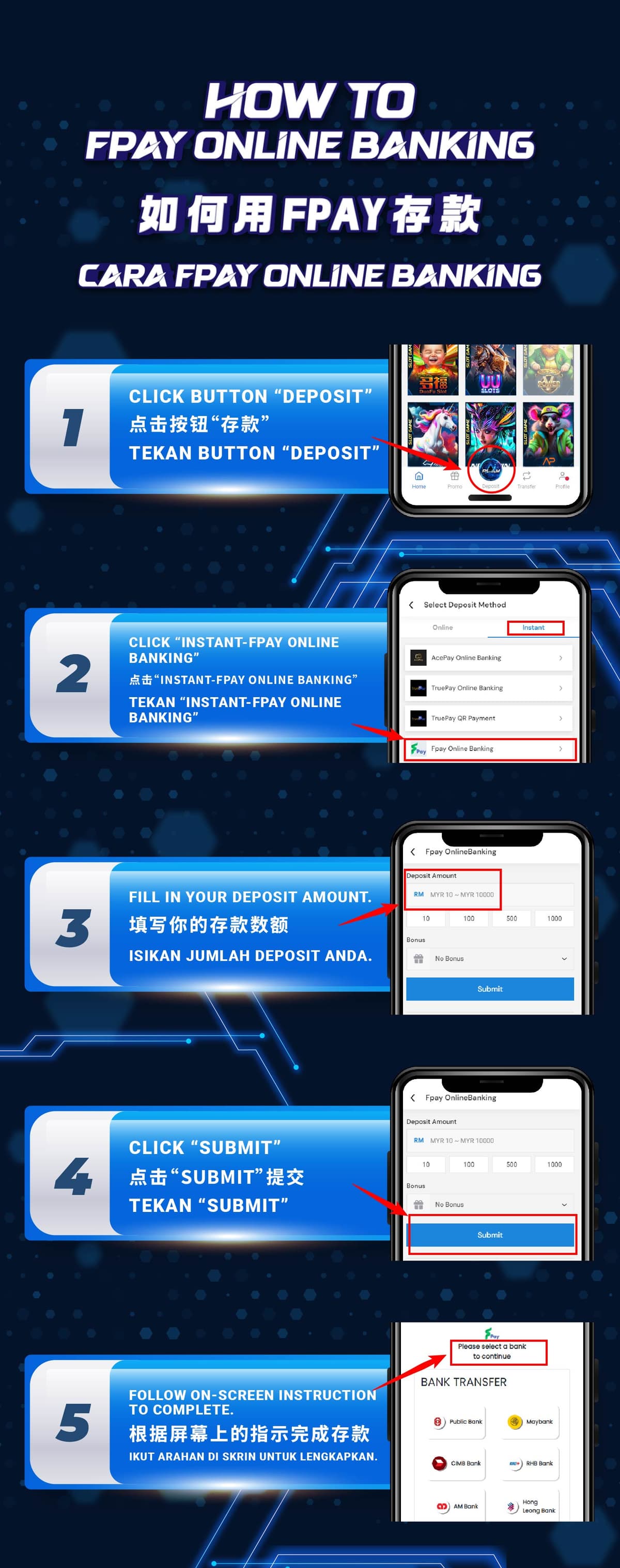 how-to-use-fpay-for-online-banking
